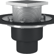 Кровельная воронка обогреваемая с обжимным фланцем, комплектуется трапом с опорным кольцом