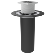Кровельная воронка с обжимным фланцем, комплектуется трапом с дренажным фланцем типа Д2
