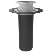 Кровельная воронка с обжимным фланцем, комплектуется трапом с опорным кольцом
