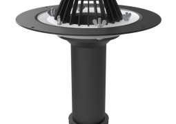 Воронка ремонтная с листвоуловителем, обжимным фланцем и уплотнительной манжетой