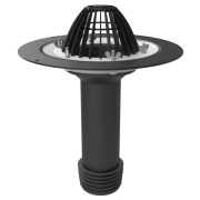 Воронка ремонтная с листвоуловителем, обжимным фланцем и уплотнительной манжетой